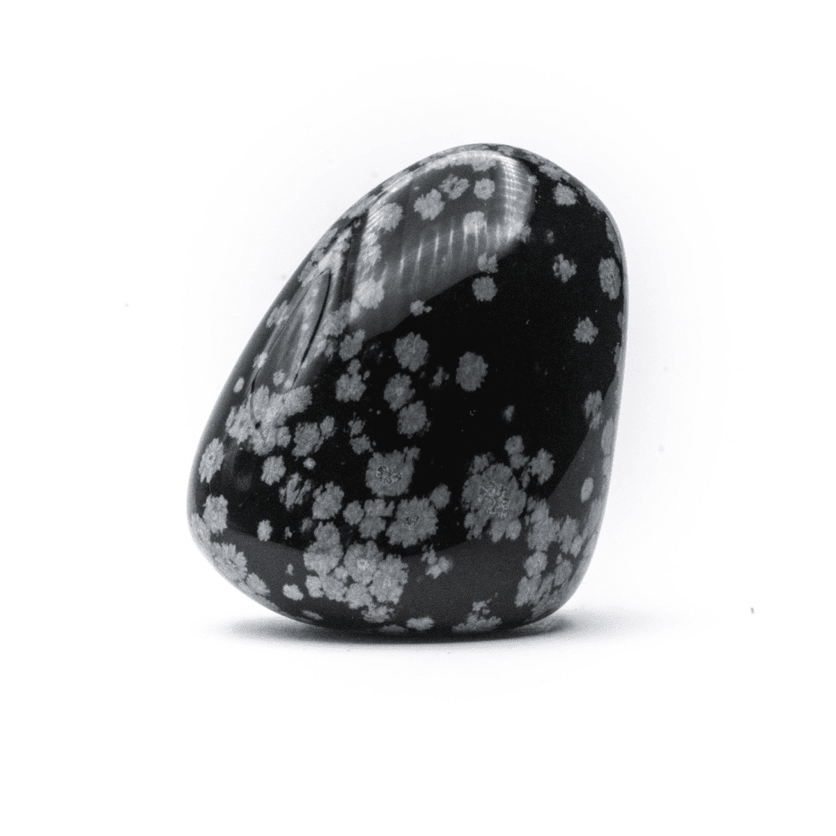 Milujeme Kameny - obsidian vlockovy tromlovaný kámen