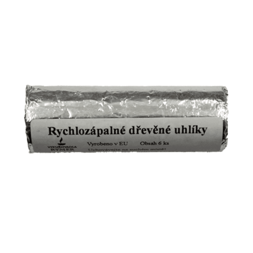 Rychlozápalné dřevěné uhlíky - Rymer