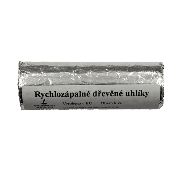 Rychlozápalné dřevěné uhlíky - Rymer