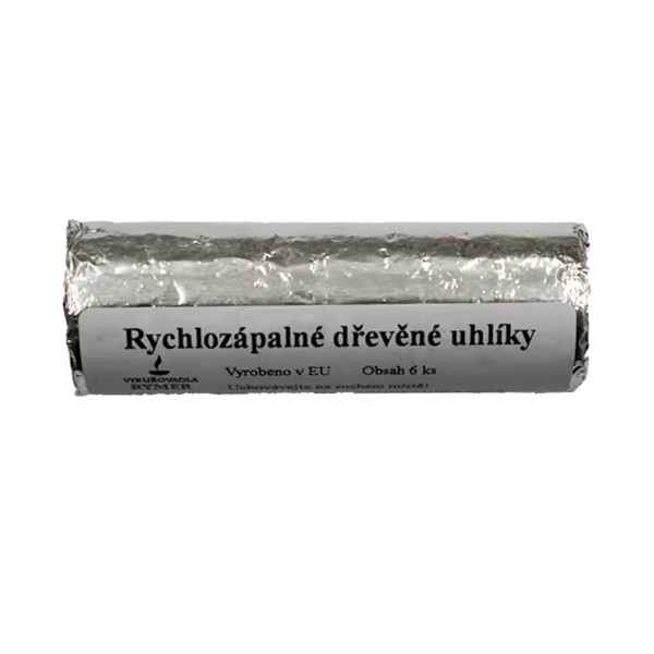Rychlozápalné dřevěné uhlíky - Rymer