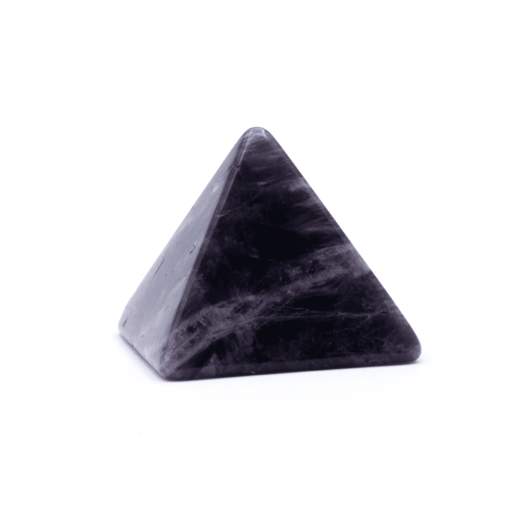 Ametyst - pyramida - tromlovaný kámen