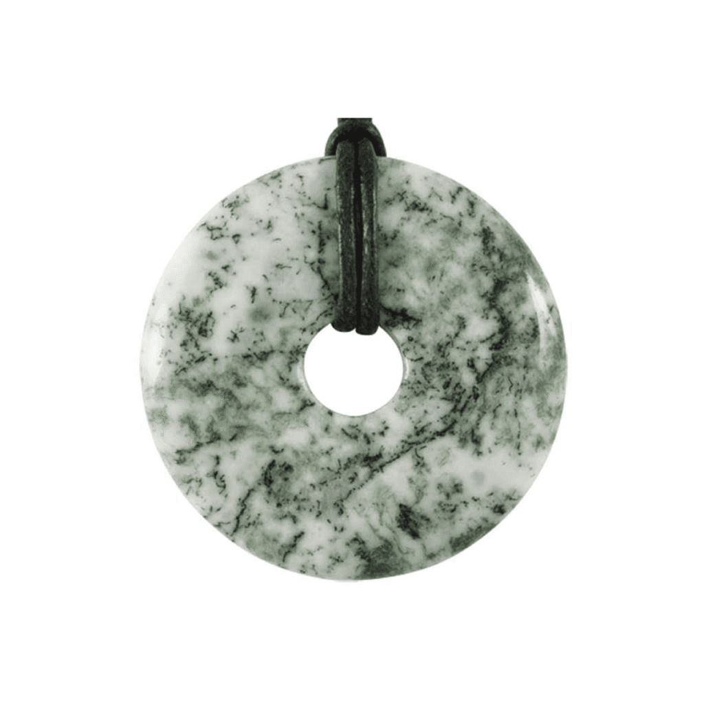 Achát stromečkový - donut - tromlovaný kámen