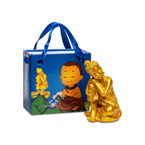 Buddha zlatý - soška feng shui