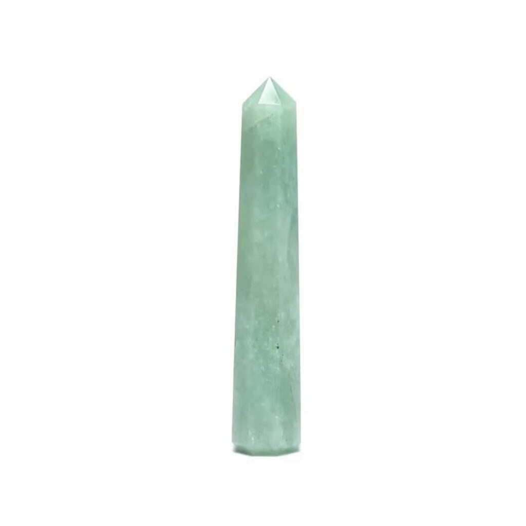 Avanturín zelený - obelisk - tromlovaný kámen