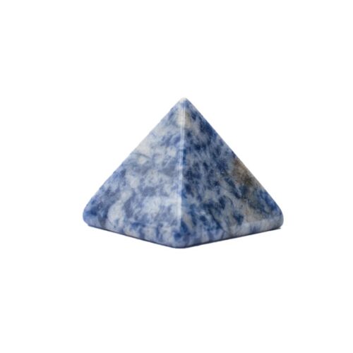 Sodalit - pyramida - tromlovaný kámen