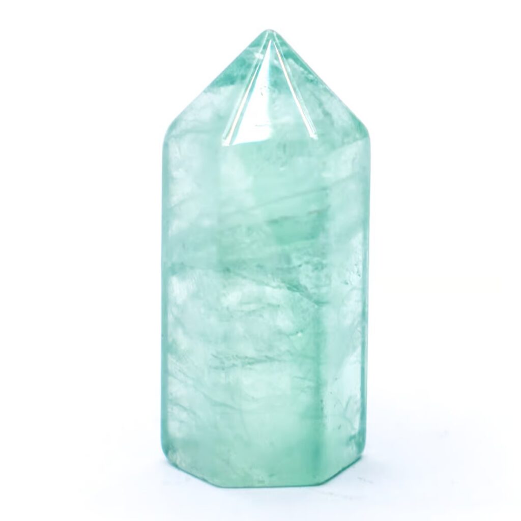 Fluorit - obelisk - tromlovaný kámen - mini