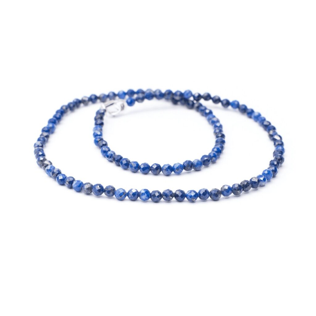 Lapis Lazuli - náhrdelník fazetovaný kulička