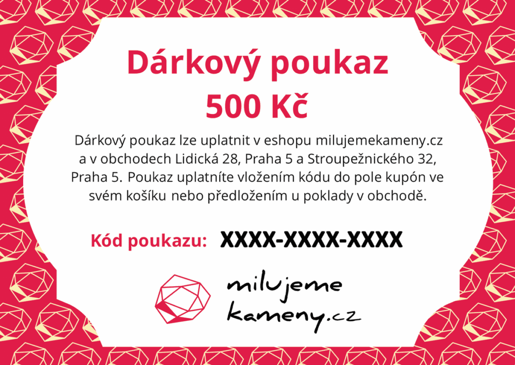 Dárkový poukaz 500 Kč - kartička