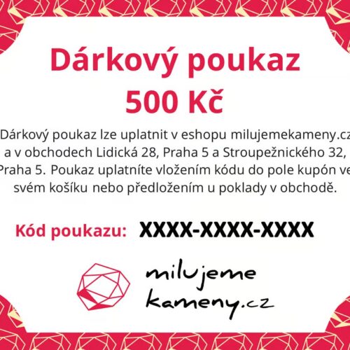 Dárkový poukaz 500 Kč - online