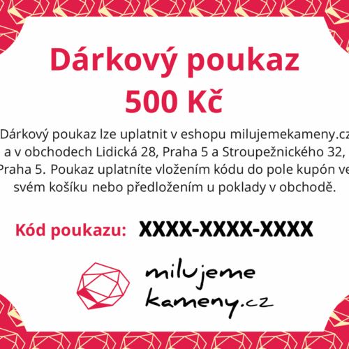 Dárkový poukaz 500 Kč - online