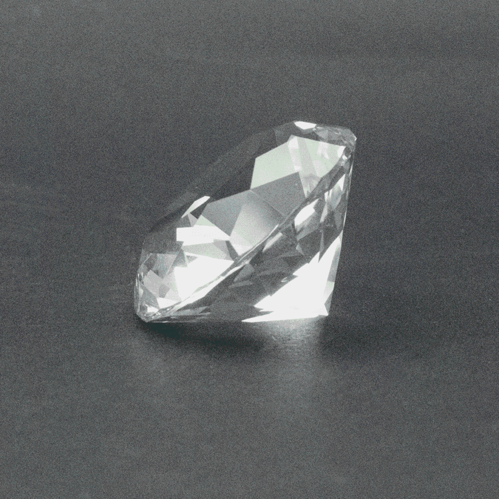 Diamant z křišťálového skla - feng shui - čirý