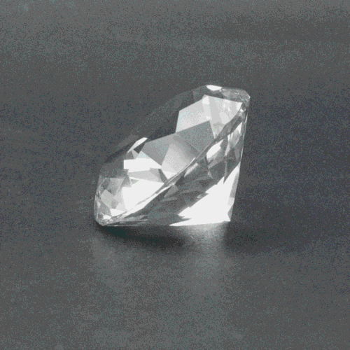 Diamant z křišťálového skla - feng shui - čirý