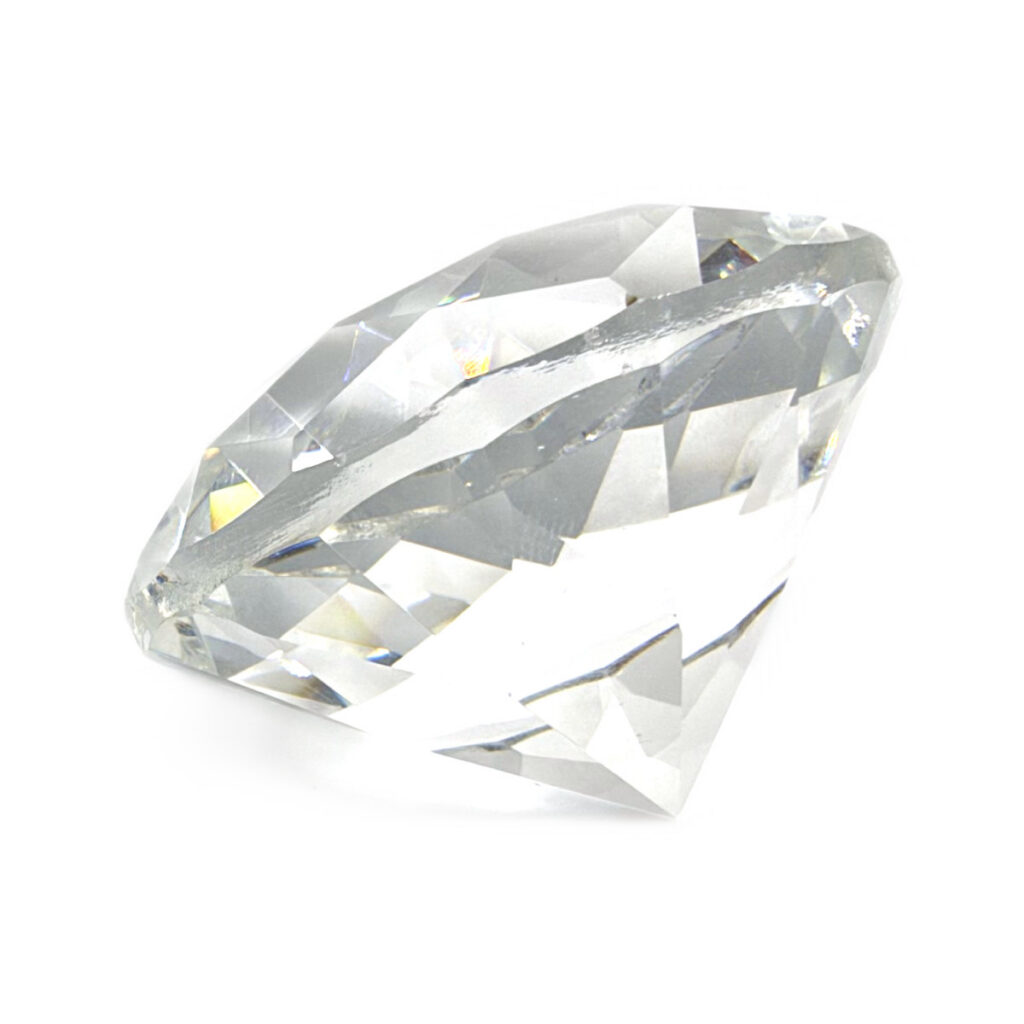 Diamant z křišťálového skla - feng shui - čirý