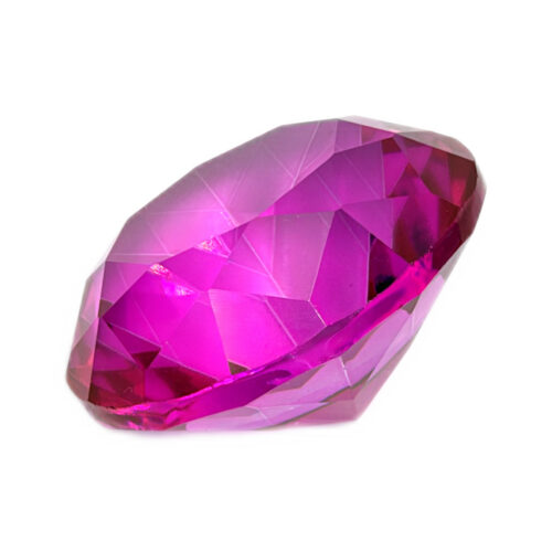 Diamant z křišťálového skla - feng shui - fuchsiový