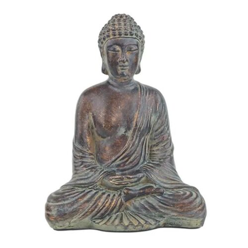 Buddha sedcící - socha Feng shui - meděná barva