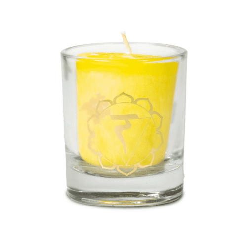 3. čakra - bergamot, limetka, grapefruit - Čakrová vonná svíčka