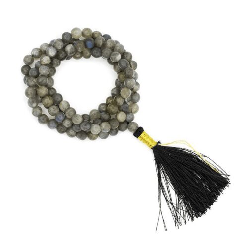 Labradorit - mála se střapcem - tibetský růženec