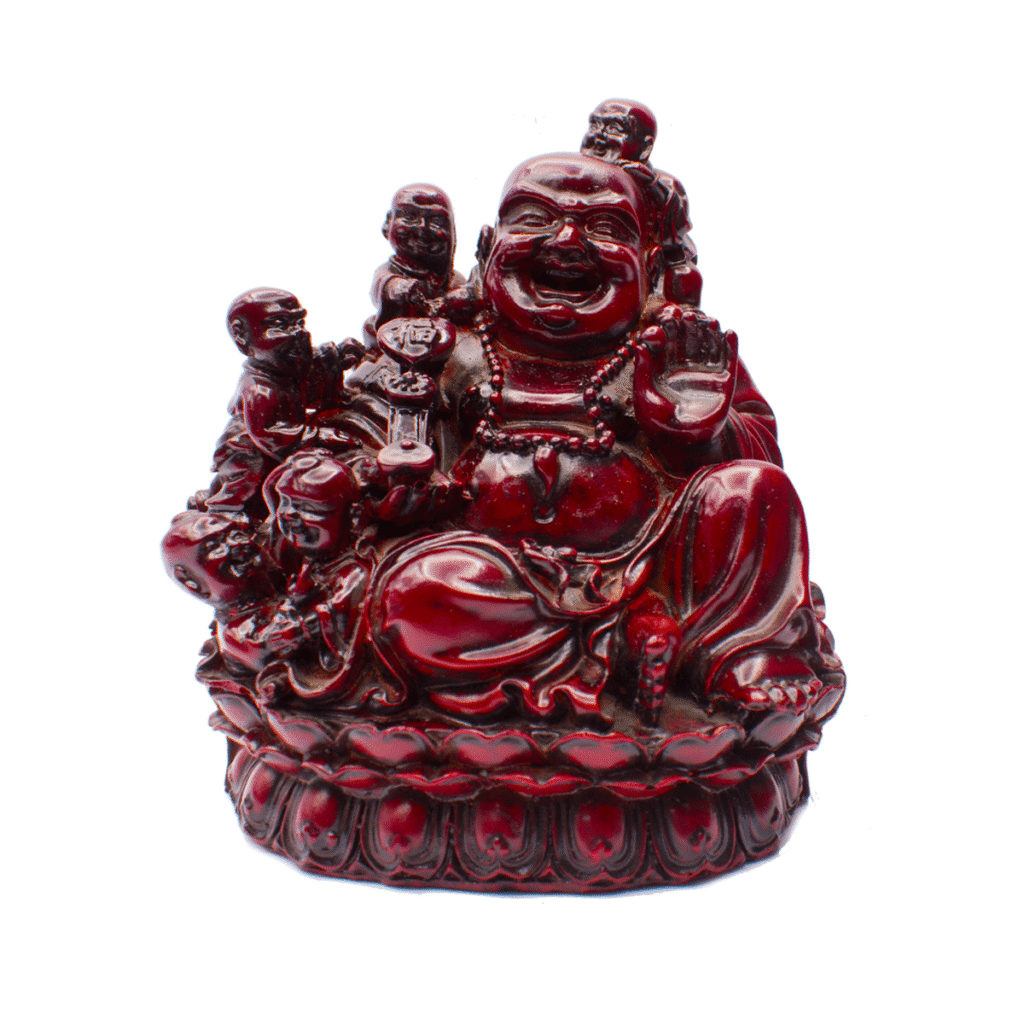 Smějící se Buddha sedící - soška Feng shui