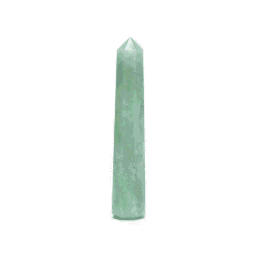 Avanturín zelený - obelisk - tromlovaný kámen
