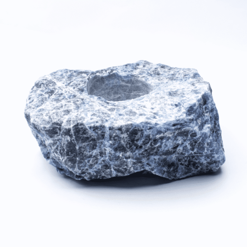 Sodalit - surový kámen - Svícen