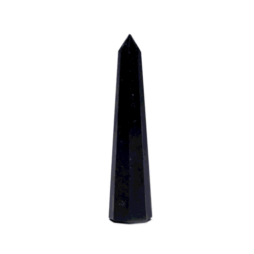 Turmalín černý (skoryl) - obelisk - tromlovaný kámen