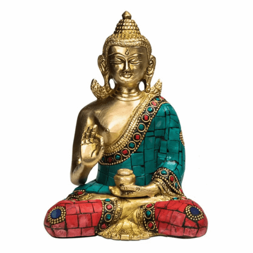 Buddha učení - zdobená socha Feng shui