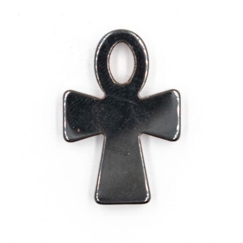 Hematit - Ankh - tromlovaný kámen - přívěsek