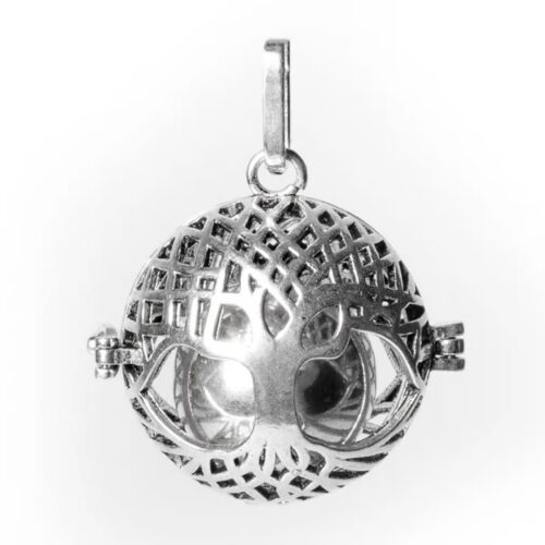 Strom života - těhotenská rolnička (Mummy bell) - přívěsek - stříbrná barva