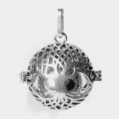 Strom života - těhotenská rolnička (Mummy bell) - přívěsek - stříbrná barva