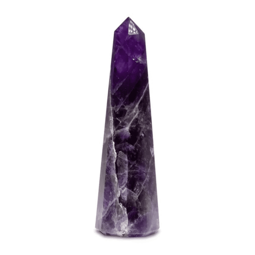 Ametyst - obelisk - tromlovaný kámen 2