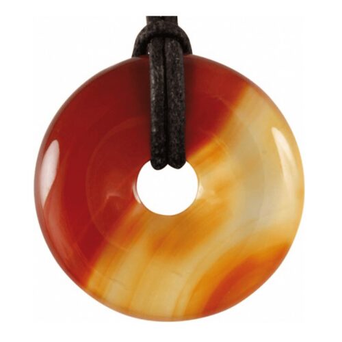 Karneol - donut - tromlovaný kámen