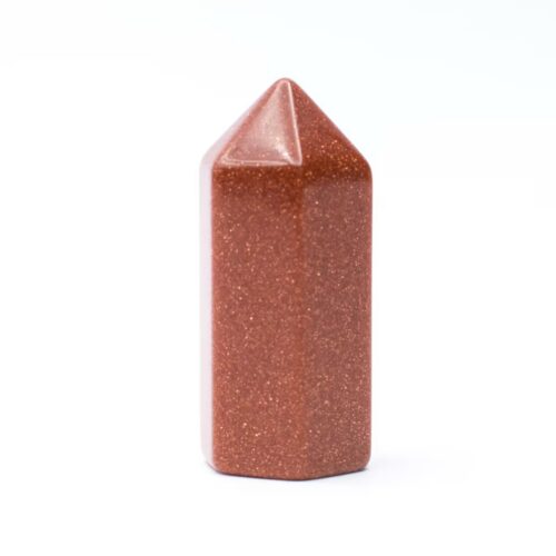 Avanturín oranžový syntetický (pouštní písek) - obelisk - tromlovaný kámen - mini