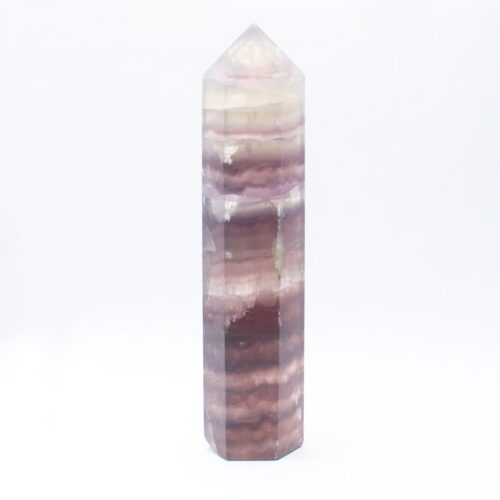 Fluorit - obelisk - tromlovaný kámen - FO4