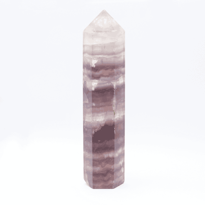 Fluorit - obelisk - tromlovaný kámen - FO4