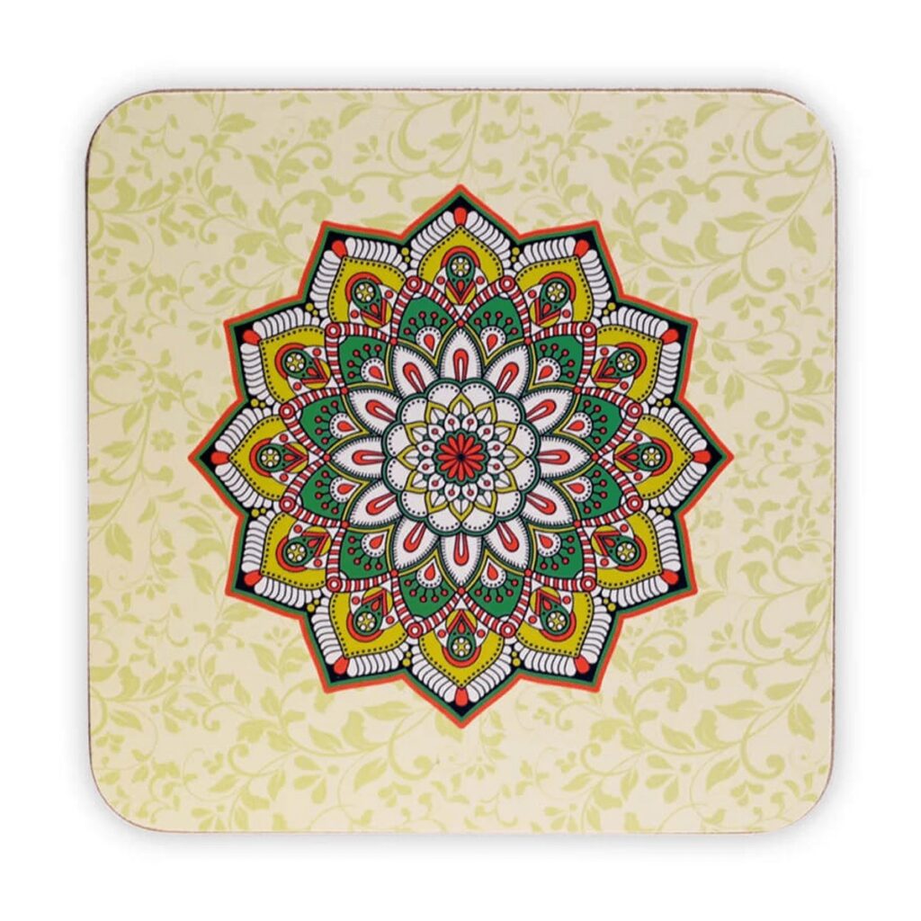 Podtácek - mandala - čtverec