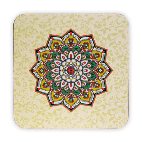 Podtácek - mandala - čtverec