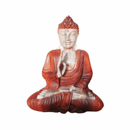 Buddha učení - dřevěná soška