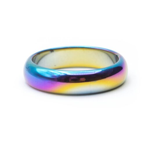 Hematit aqua aura - prsten