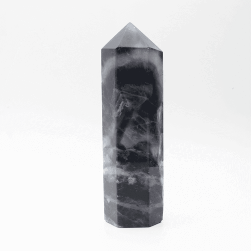 Fluorit - obelisk - tromlovaný kámen - FO13