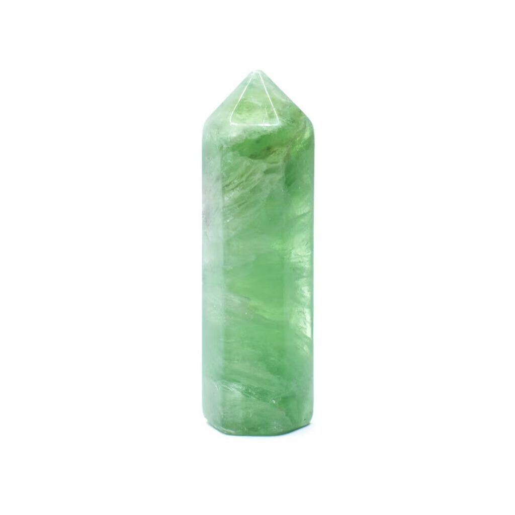Fluorit - obelisk - tromlovaný kámen - střední