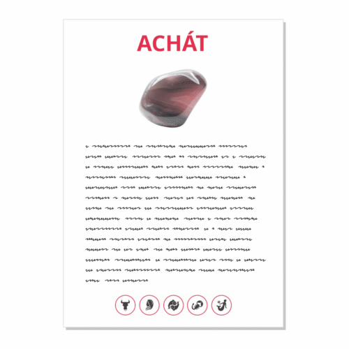 Achát - kartička
