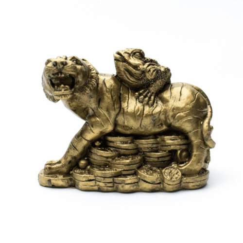 Tygr s třínohou žábou - soška Feng shui