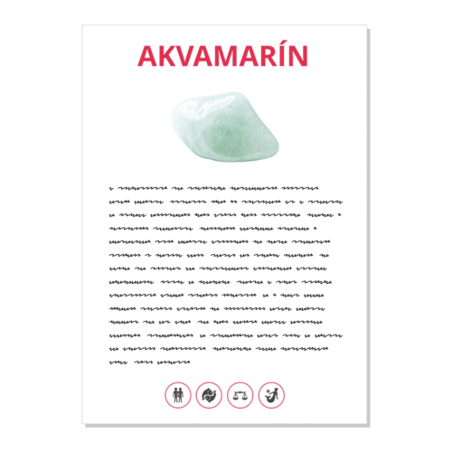 Akvamarín - kartička