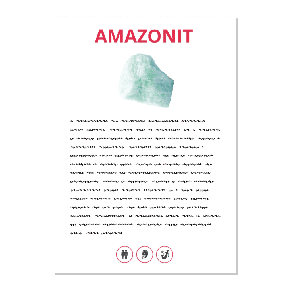 Amazonit - kartička
