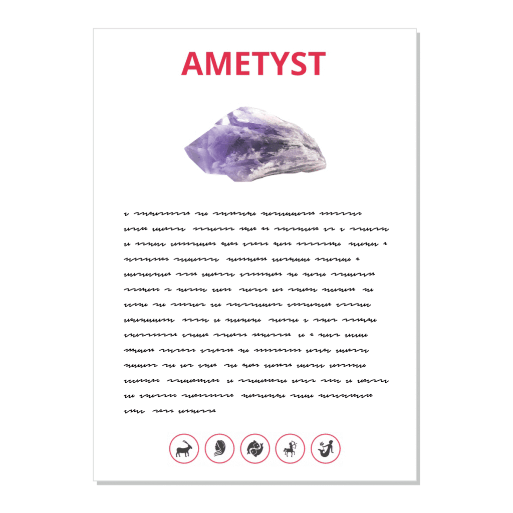 Ametyst - kartička