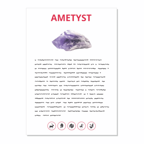 Ametyst - kartička