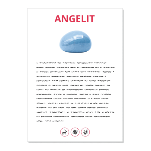 Angelit - kartička