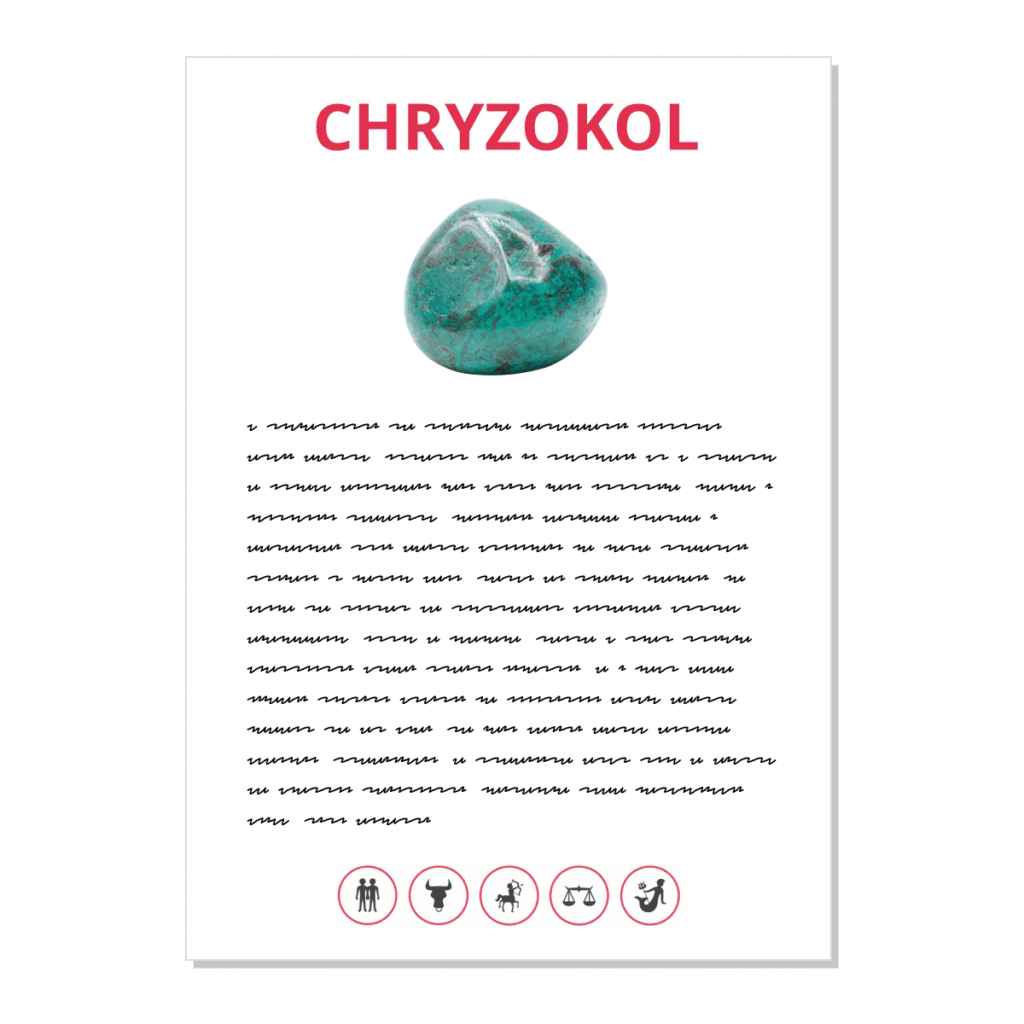 Chryzokol - kartička