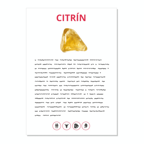 Citrín - kartička