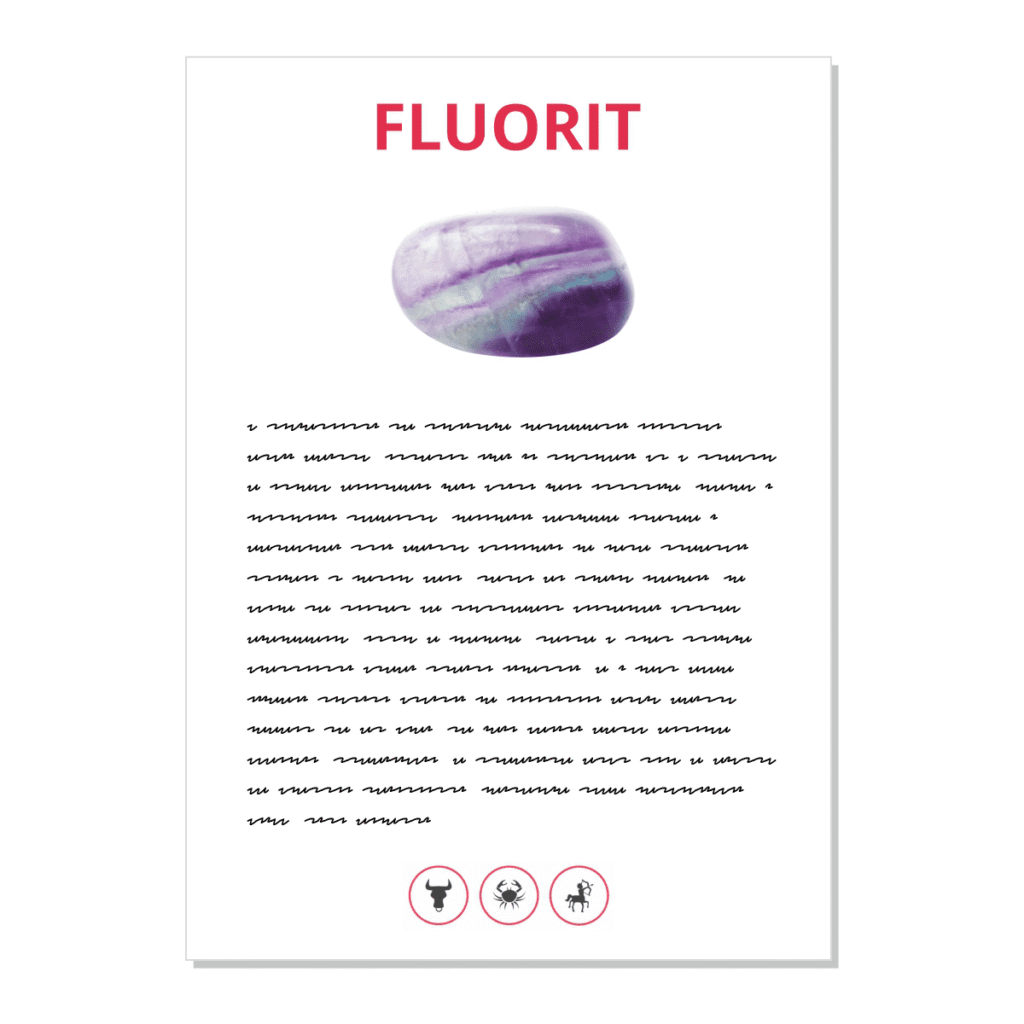 Fluorit - kartička